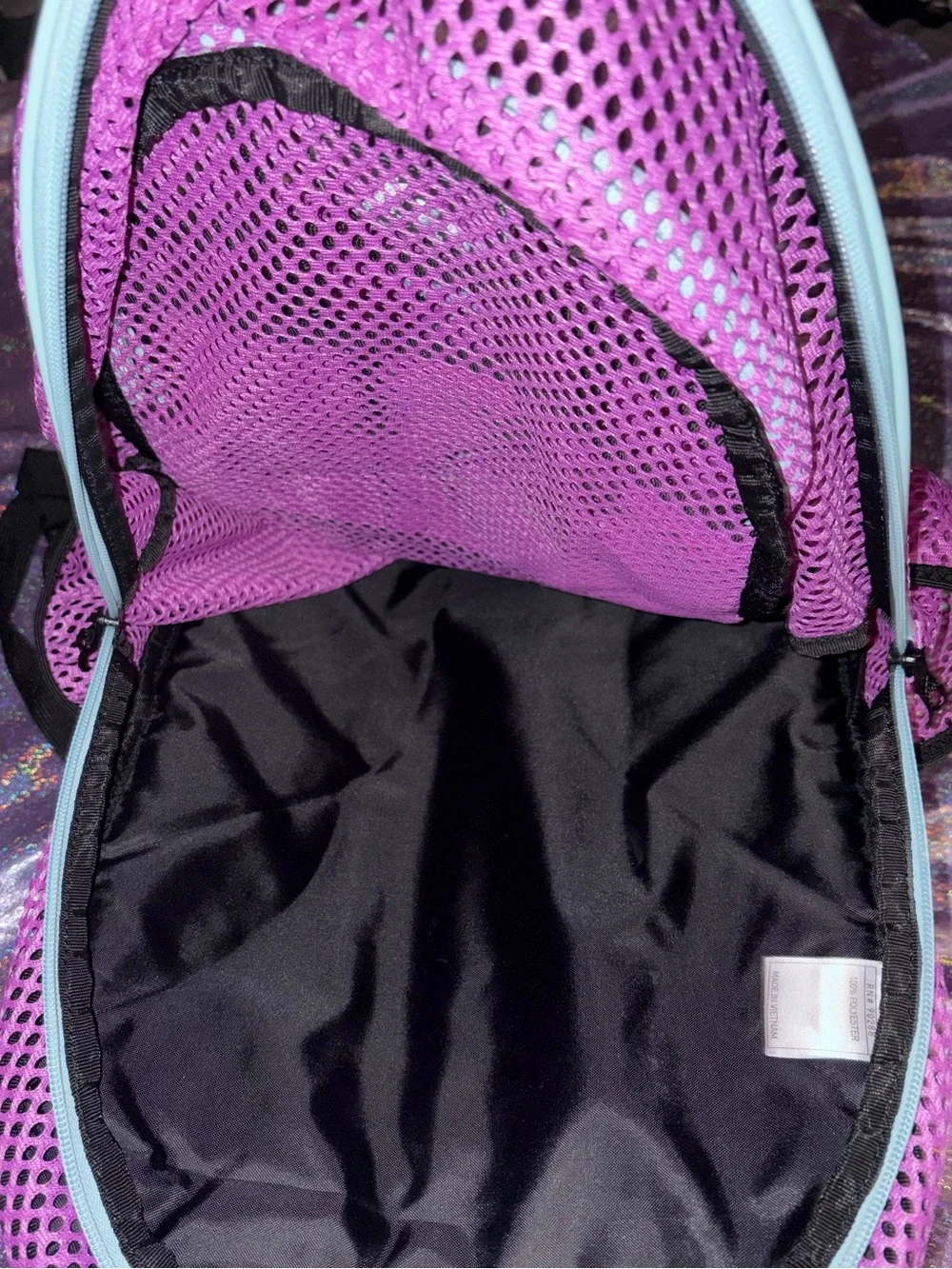 Adidas Mesh Purple Backpack - Picture 7 of 7